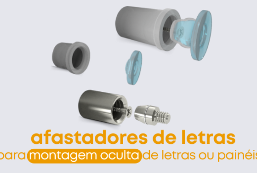 O que são os afastadores de letras e para que servem?
